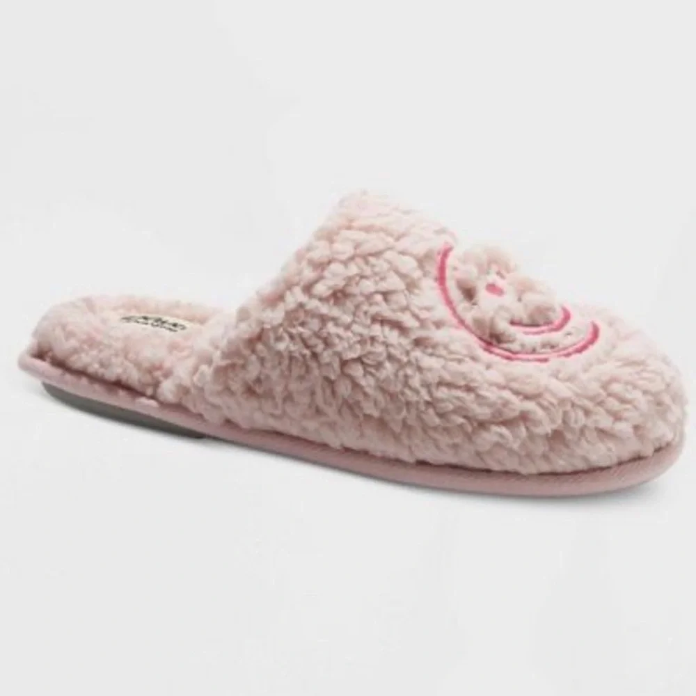 Nwt Kids' Happy Face Slide Slippers dluxe by dearfoams